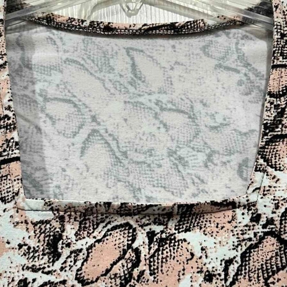 Boston Proper So Sexy Python Square Neck Top Size… - image 4